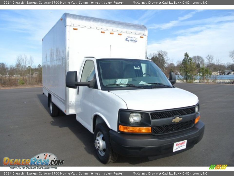 2014 Chevrolet Express Cutaway 3500 Moving Van Summit White / Medium Pewter Photo #1