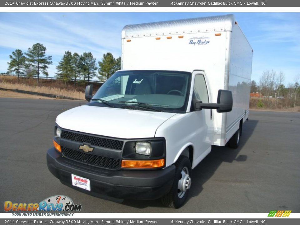 2014 Chevrolet Express Cutaway 3500 Moving Van Summit White / Medium Pewter Photo #2