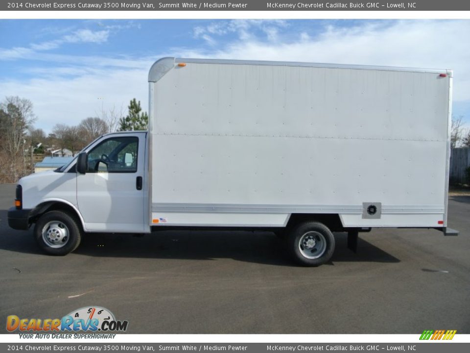 2014 Chevrolet Express Cutaway 3500 Moving Van Summit White / Medium Pewter Photo #3