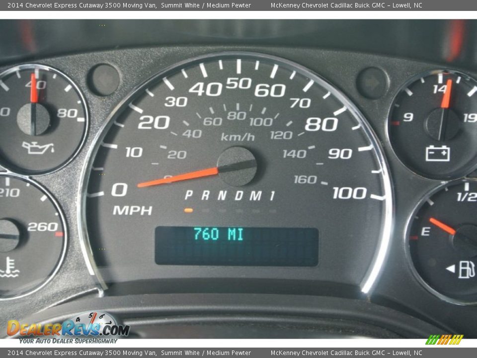 2014 Chevrolet Express Cutaway 3500 Moving Van Summit White / Medium Pewter Photo #10