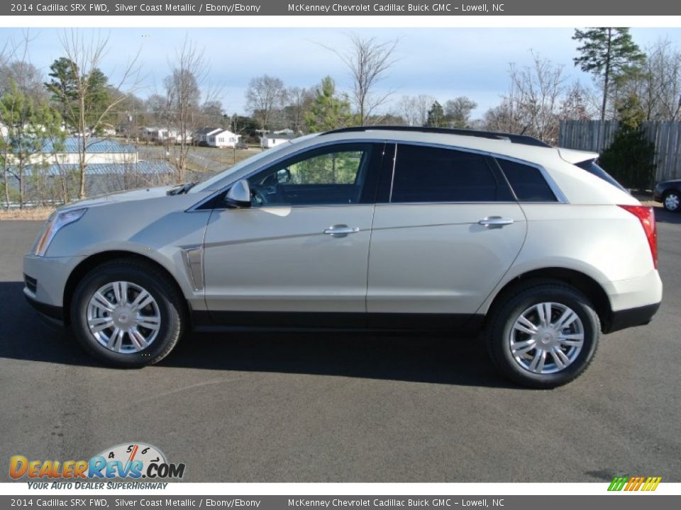 2014 Cadillac SRX FWD Silver Coast Metallic / Ebony/Ebony Photo #3