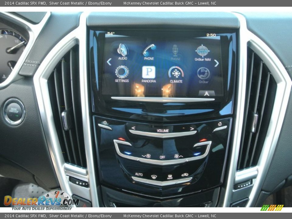 2014 Cadillac SRX FWD Silver Coast Metallic / Ebony/Ebony Photo #11