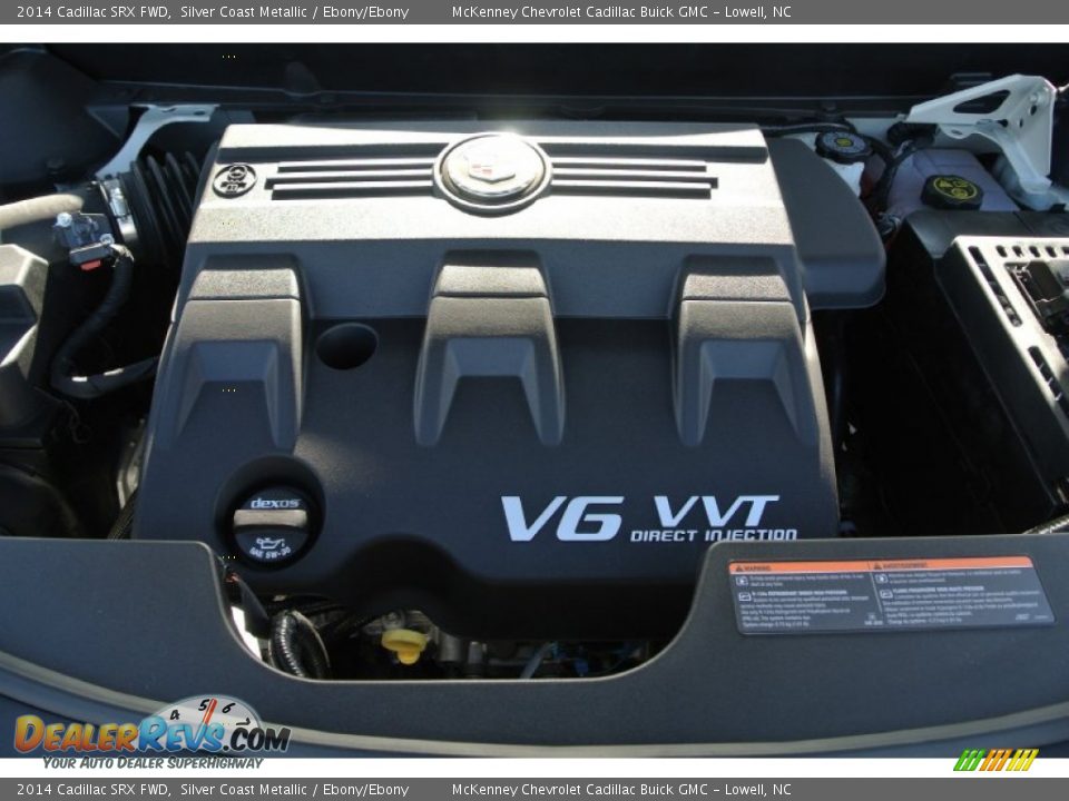 2014 Cadillac SRX FWD Silver Coast Metallic / Ebony/Ebony Photo #19