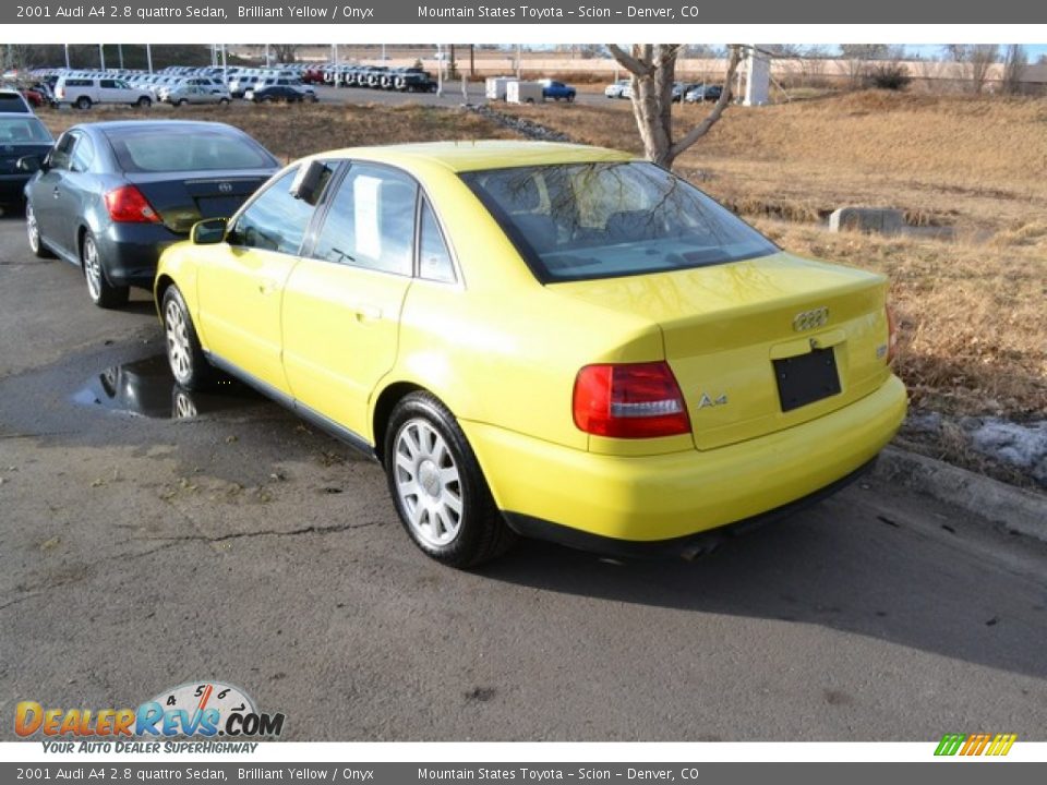 Brilliant Yellow 2001 Audi A4 2.8 quattro Sedan Photo #3