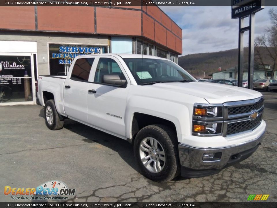2014 Chevrolet Silverado 1500 LT Crew Cab 4x4 Summit White / Jet Black Photo #9