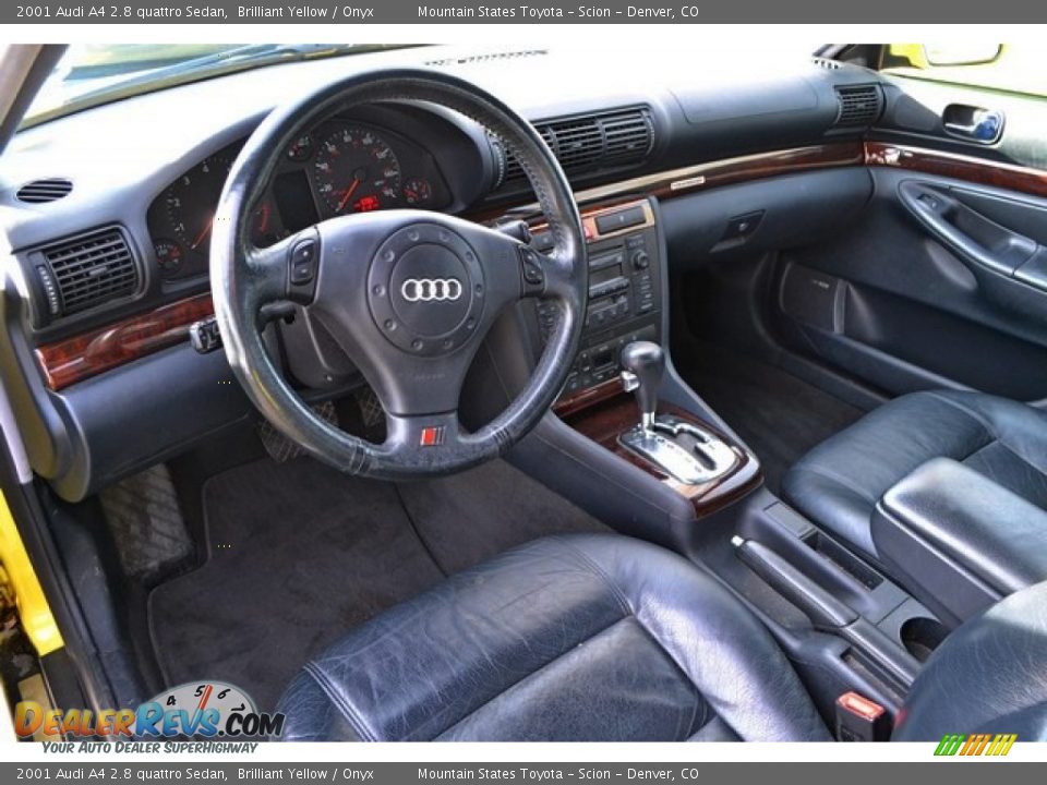Onyx Interior - 2001 Audi A4 2.8 quattro Sedan Photo #5