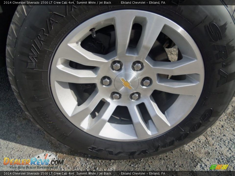 2014 Chevrolet Silverado 1500 LT Crew Cab 4x4 Summit White / Jet Black Photo #10