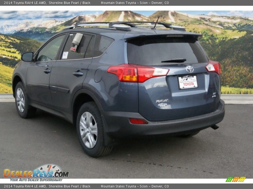 2014 Toyota RAV4 LE AWD Shoreline Blue Pearl / Black Photo #3