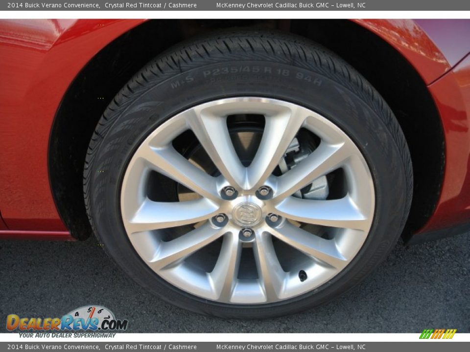 2014 Buick Verano Convenience Crystal Red Tintcoat / Cashmere Photo #18