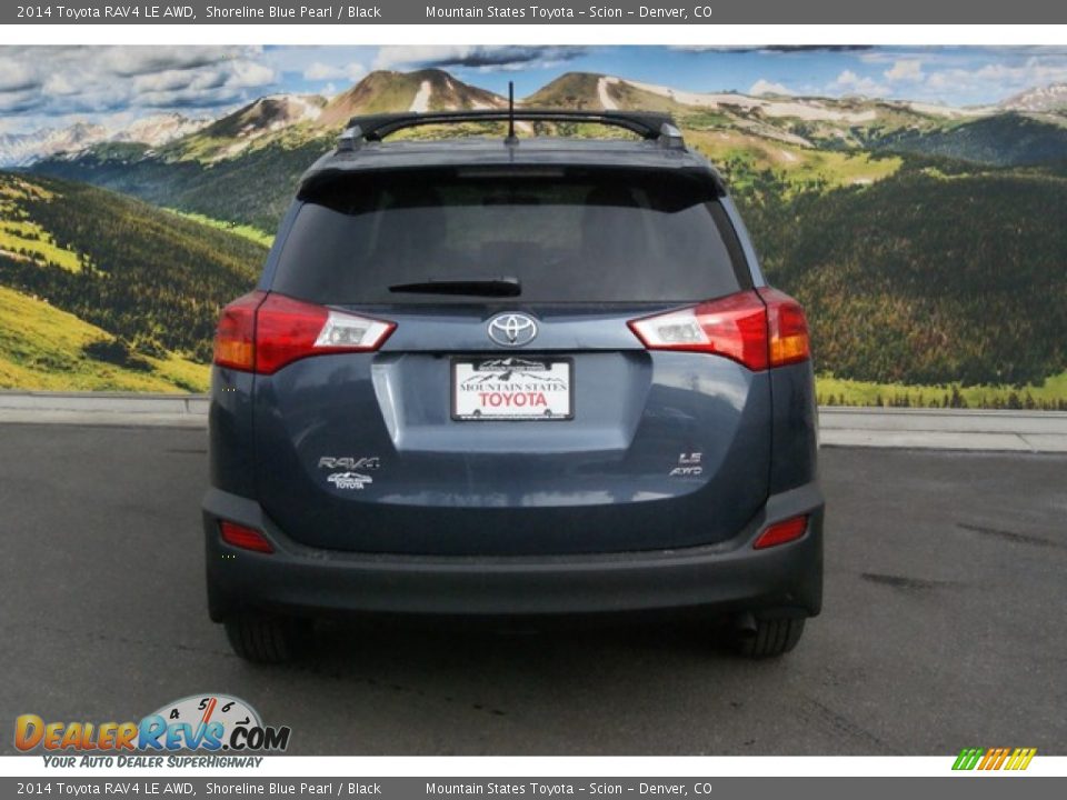 2014 Toyota RAV4 LE AWD Shoreline Blue Pearl / Black Photo #4