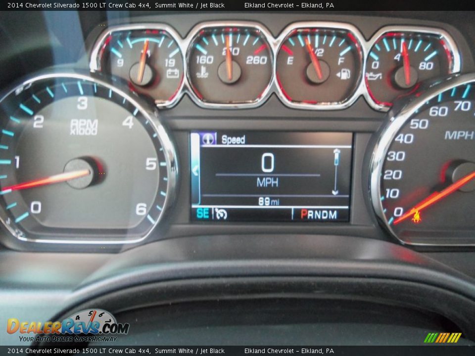 2014 Chevrolet Silverado 1500 LT Crew Cab 4x4 Summit White / Jet Black Photo #16