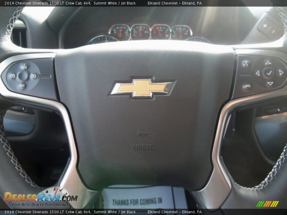 2014 Chevrolet Silverado 1500 LT Crew Cab 4x4 Summit White / Jet Black Photo #17