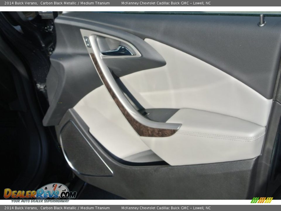 2014 Buick Verano Carbon Black Metallic / Medium Titanium Photo #17