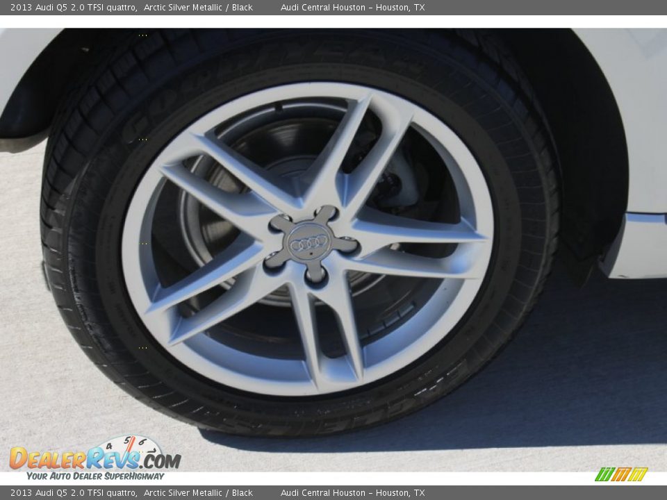 2013 Audi Q5 2.0 TFSI quattro Arctic Silver Metallic / Black Photo #10