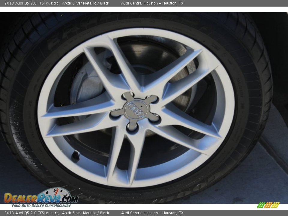 2013 Audi Q5 2.0 TFSI quattro Arctic Silver Metallic / Black Photo #12