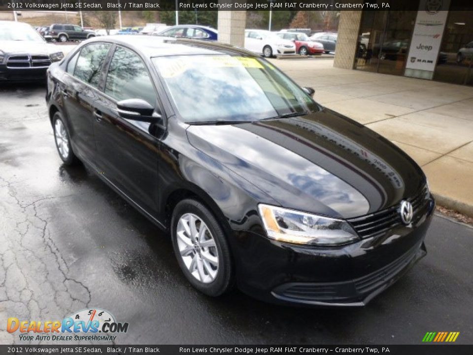 2012 Volkswagen Jetta SE Sedan Black / Titan Black Photo #2