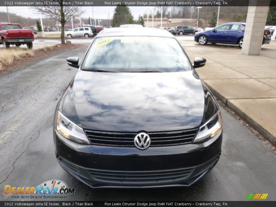 2012 Volkswagen Jetta SE Sedan Black / Titan Black Photo #3