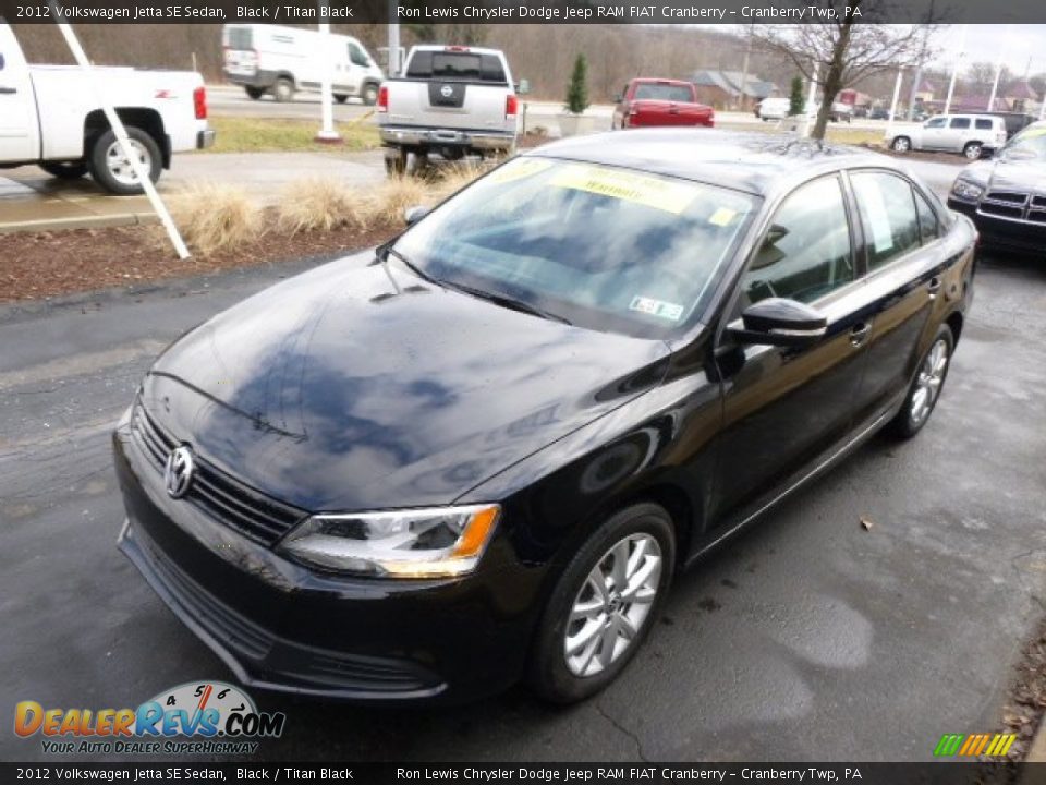 2012 Volkswagen Jetta SE Sedan Black / Titan Black Photo #4