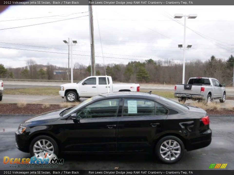 2012 Volkswagen Jetta SE Sedan Black / Titan Black Photo #5