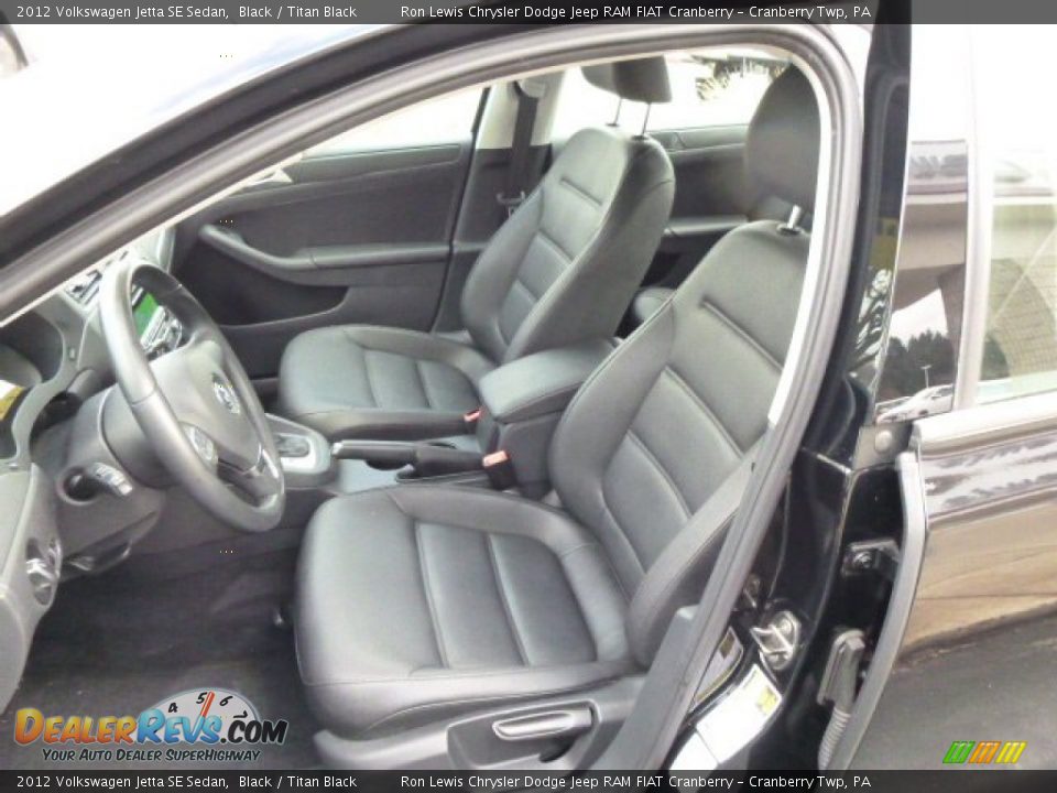 2012 Volkswagen Jetta SE Sedan Black / Titan Black Photo #10