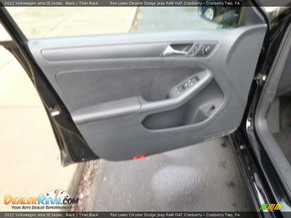 2012 Volkswagen Jetta SE Sedan Black / Titan Black Photo #11