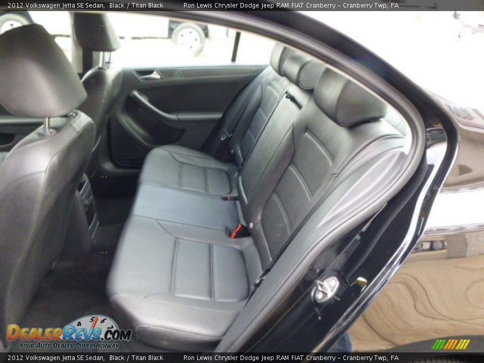 2012 Volkswagen Jetta SE Sedan Black / Titan Black Photo #12