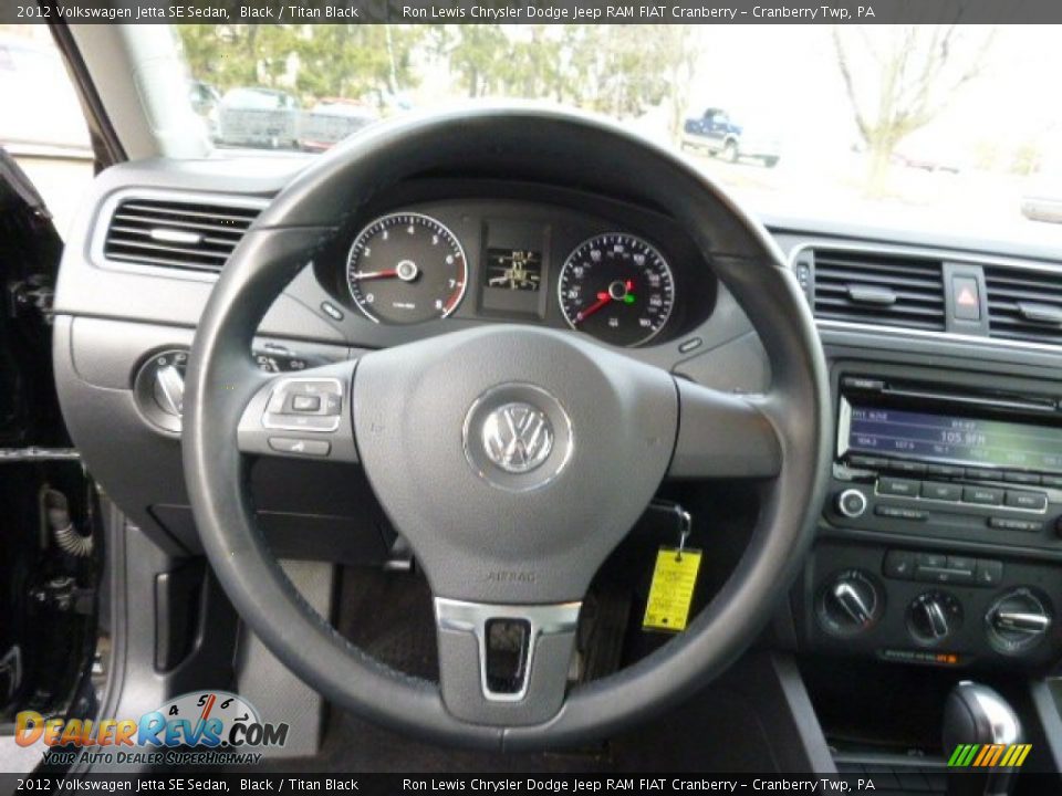 2012 Volkswagen Jetta SE Sedan Black / Titan Black Photo #18