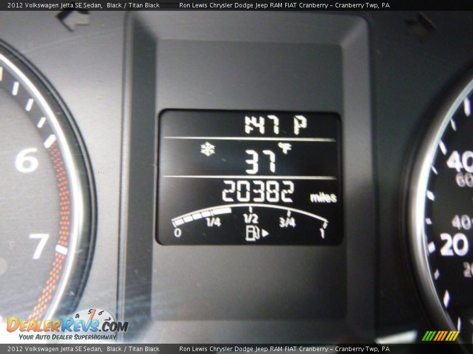 2012 Volkswagen Jetta SE Sedan Black / Titan Black Photo #19