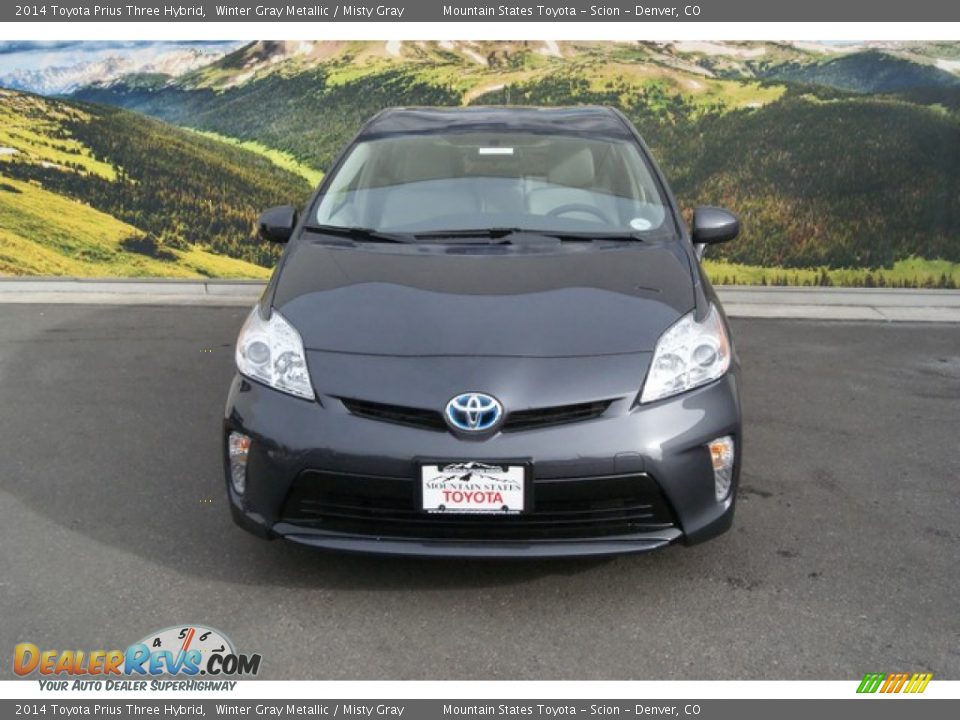 2014 Toyota Prius Three Hybrid Winter Gray Metallic / Misty Gray Photo #2
