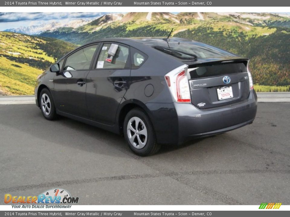 2014 Toyota Prius Three Hybrid Winter Gray Metallic / Misty Gray Photo #3