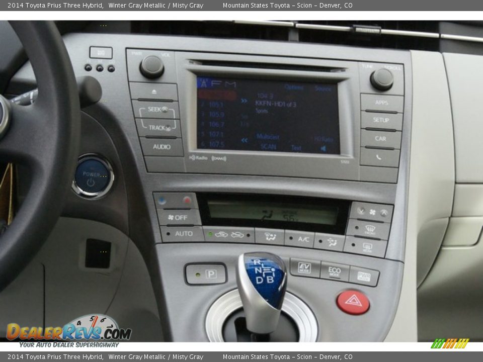 2014 Toyota Prius Three Hybrid Winter Gray Metallic / Misty Gray Photo #6