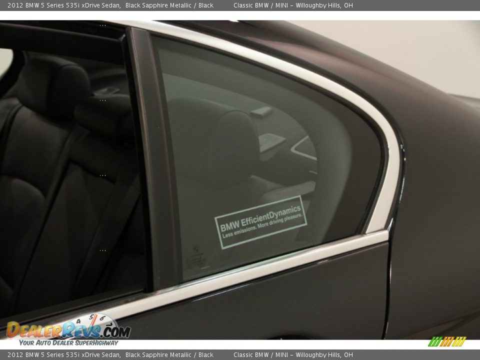 2012 BMW 5 Series 535i xDrive Sedan Black Sapphire Metallic / Black Photo #4