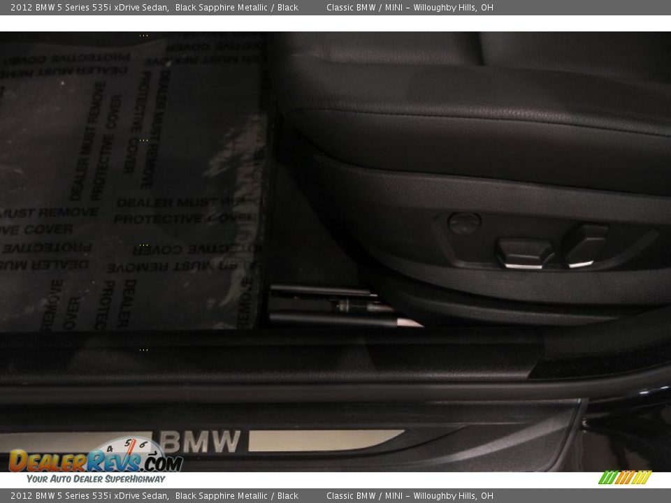 2012 BMW 5 Series 535i xDrive Sedan Black Sapphire Metallic / Black Photo #7