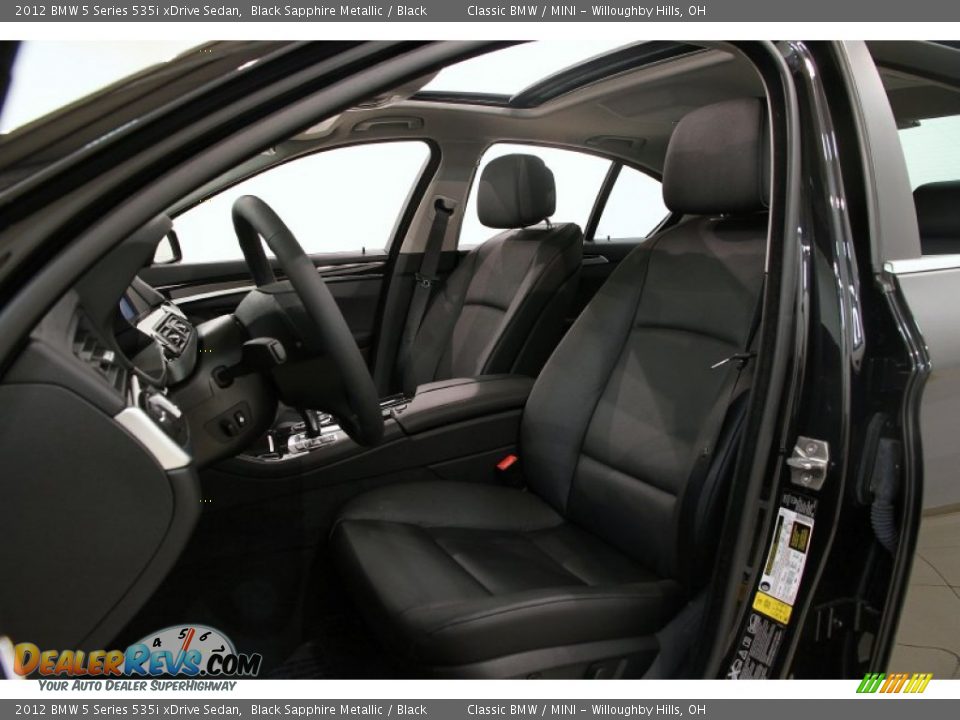 Front Seat of 2012 BMW 5 Series 535i xDrive Sedan Photo #9