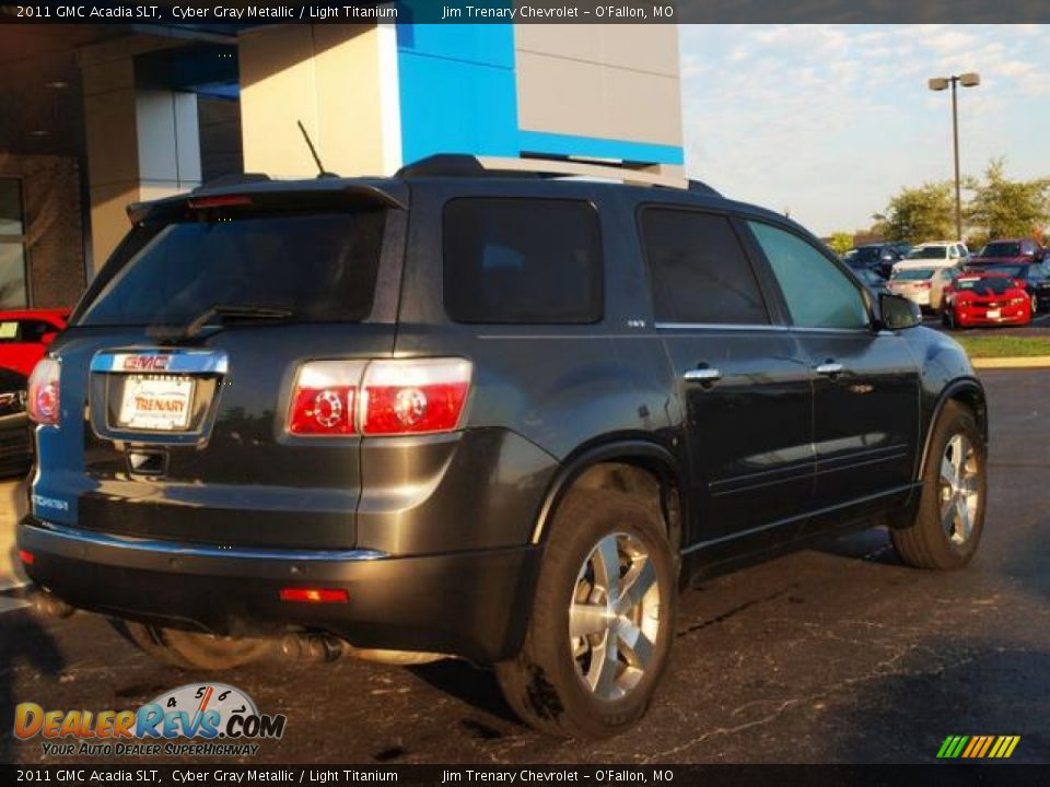 2011 GMC Acadia SLT Cyber Gray Metallic / Light Titanium Photo #3