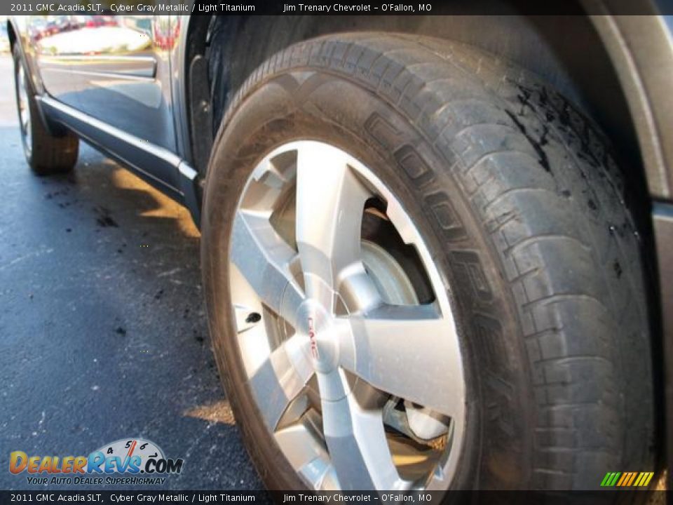 2011 GMC Acadia SLT Cyber Gray Metallic / Light Titanium Photo #4