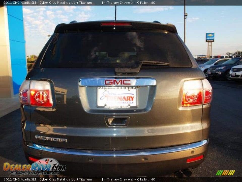 2011 GMC Acadia SLT Cyber Gray Metallic / Light Titanium Photo #6