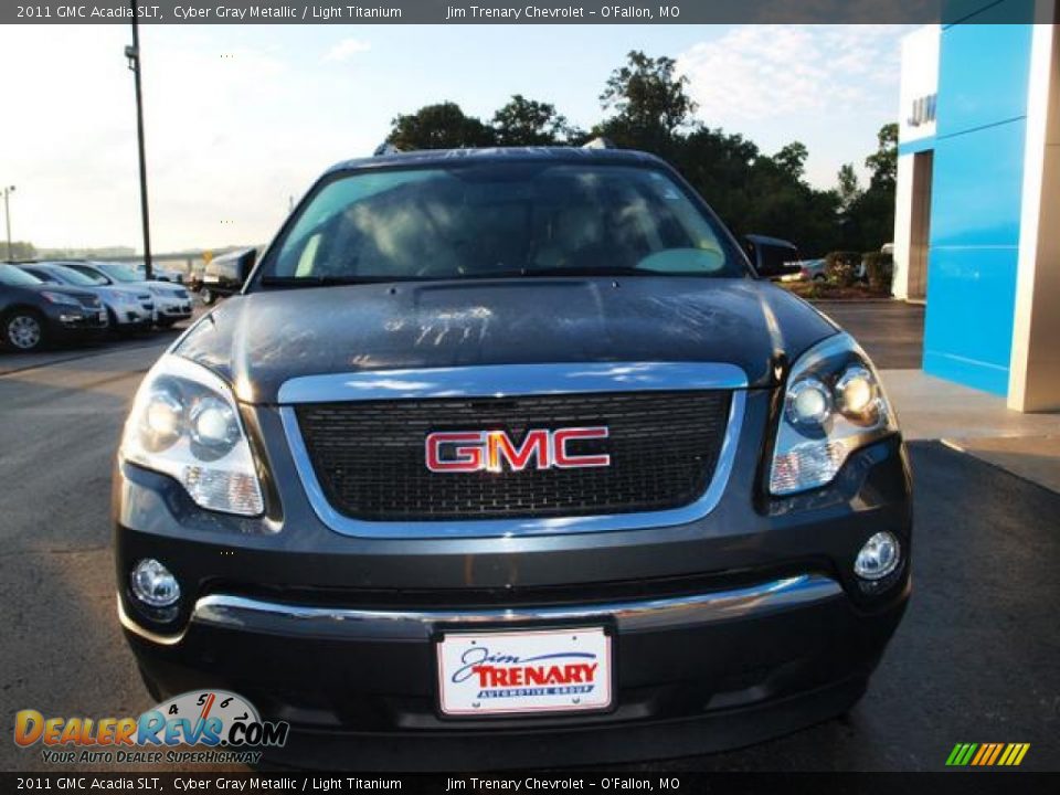 2011 GMC Acadia SLT Cyber Gray Metallic / Light Titanium Photo #7