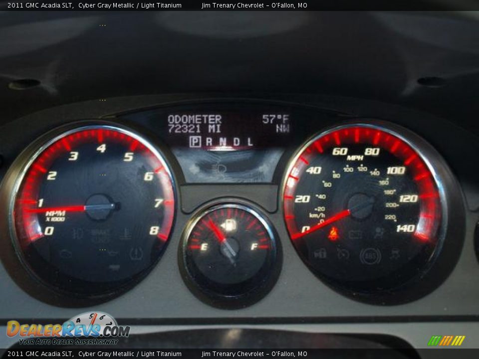 2011 GMC Acadia SLT Cyber Gray Metallic / Light Titanium Photo #13