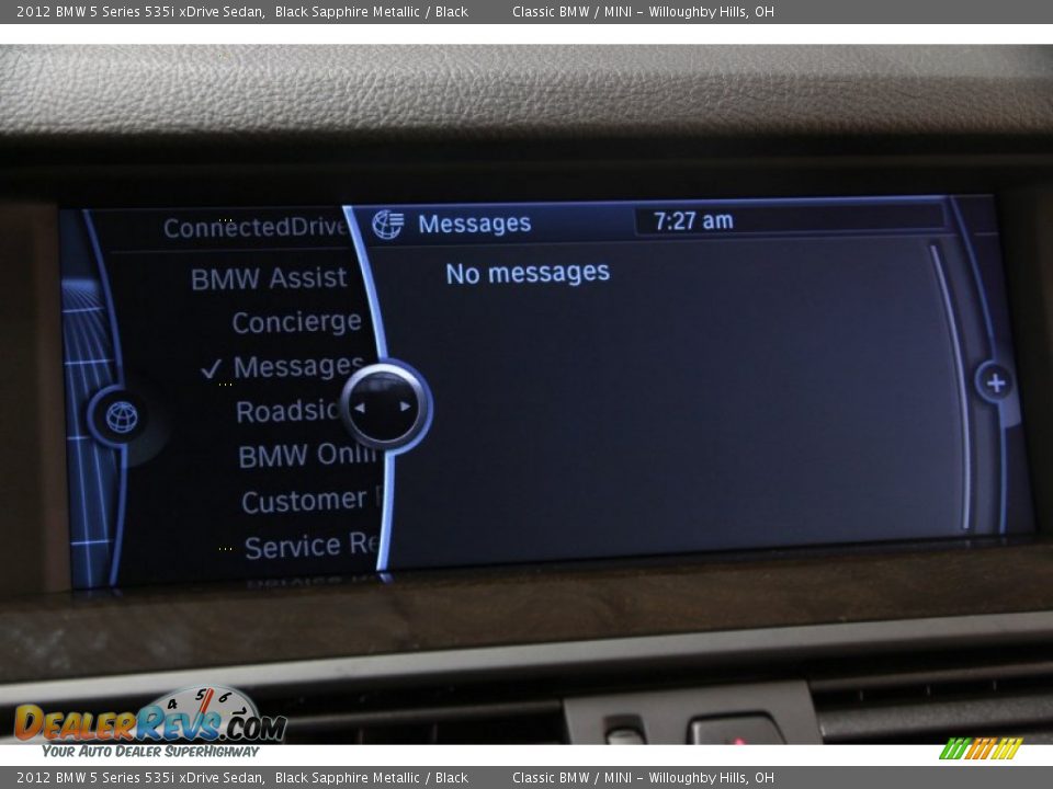 2012 BMW 5 Series 535i xDrive Sedan Black Sapphire Metallic / Black Photo #35