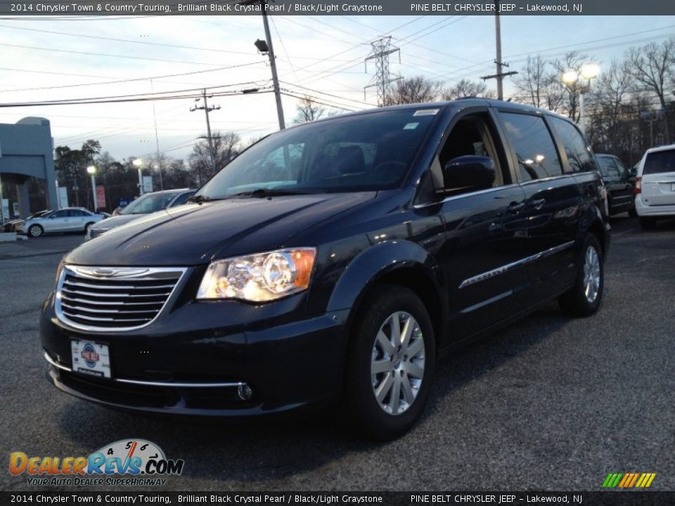 2014 Chrysler Town & Country Touring Brilliant Black Crystal Pearl / Black/Light Graystone Photo #1