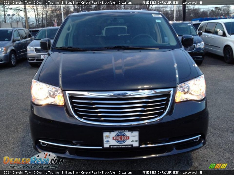 2014 Chrysler Town & Country Touring Brilliant Black Crystal Pearl / Black/Light Graystone Photo #2