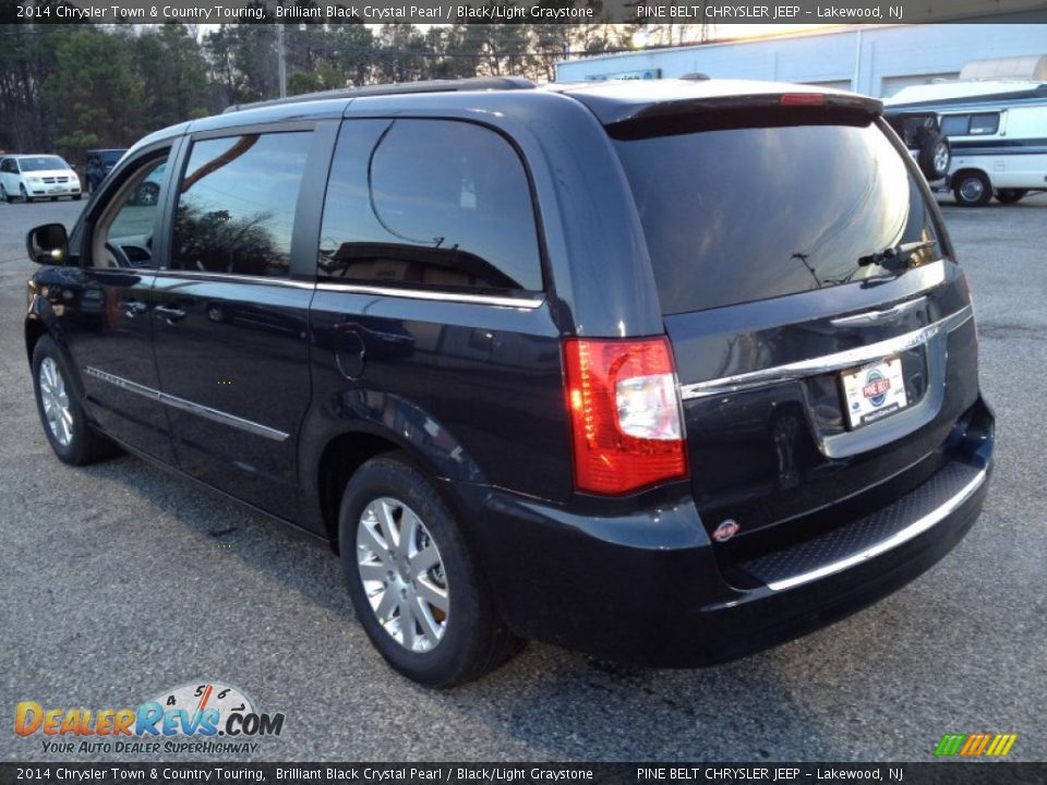 2014 Chrysler Town & Country Touring Brilliant Black Crystal Pearl / Black/Light Graystone Photo #4