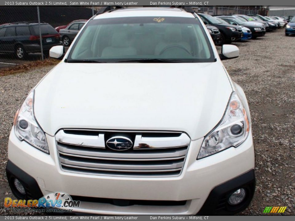 2013 Subaru Outback 2.5i Limited Satin White Pearl / Warm Ivory Leather Photo #2