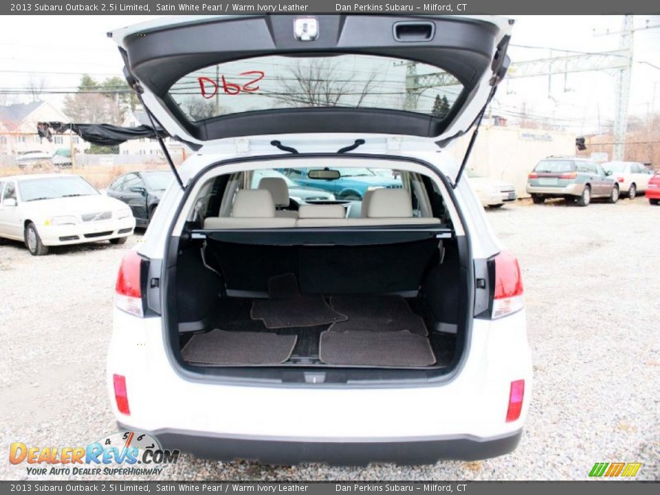 2013 Subaru Outback 2.5i Limited Satin White Pearl / Warm Ivory Leather Photo #8