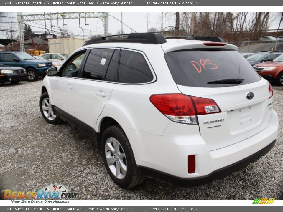 2013 Subaru Outback 2.5i Limited Satin White Pearl / Warm Ivory Leather Photo #10