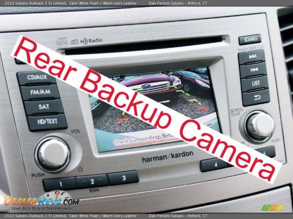 2013 Subaru Outback 2.5i Limited Satin White Pearl / Warm Ivory Leather Photo #12