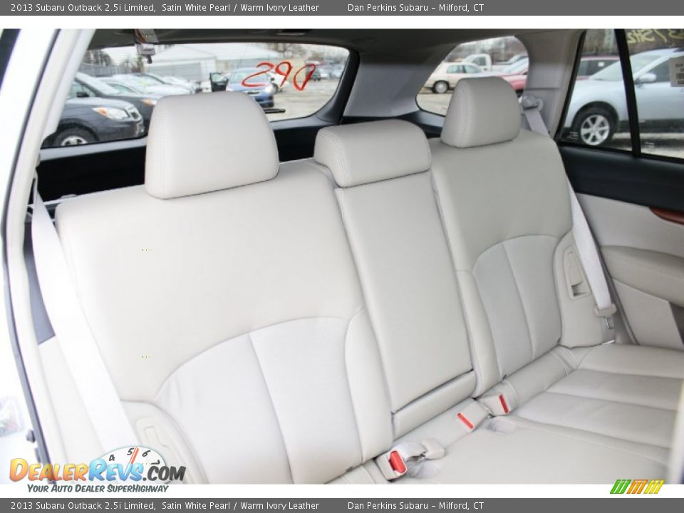 2013 Subaru Outback 2.5i Limited Satin White Pearl / Warm Ivory Leather Photo #17