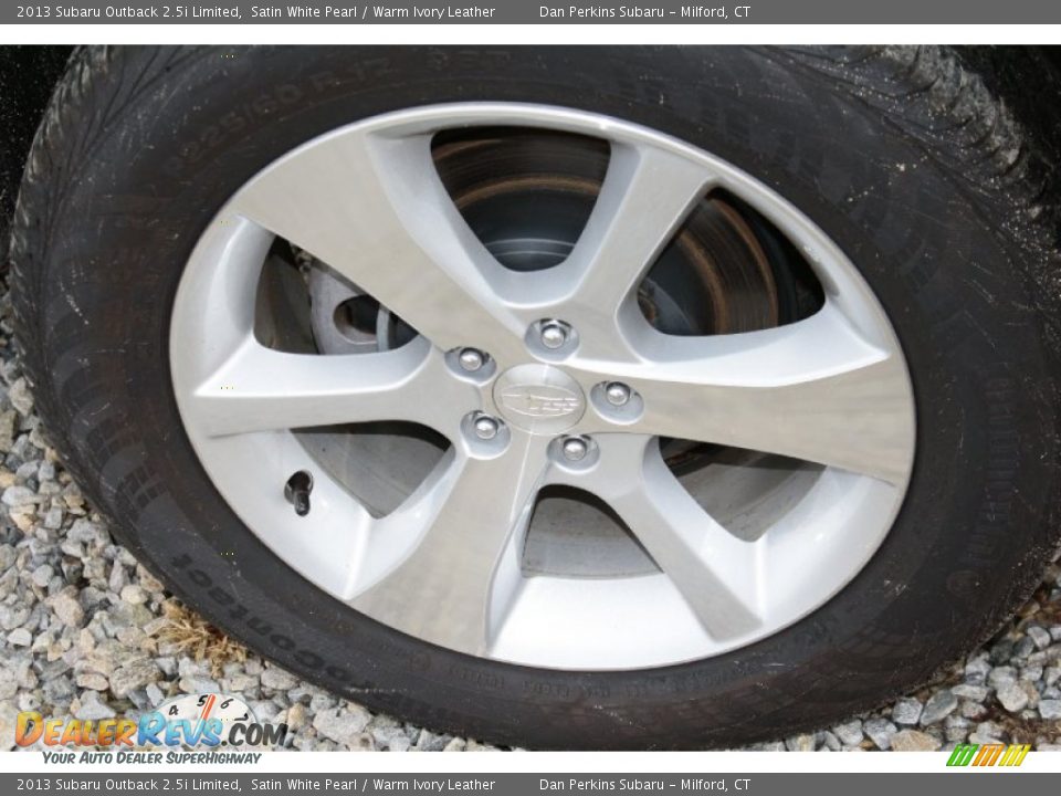 2013 Subaru Outback 2.5i Limited Satin White Pearl / Warm Ivory Leather Photo #23