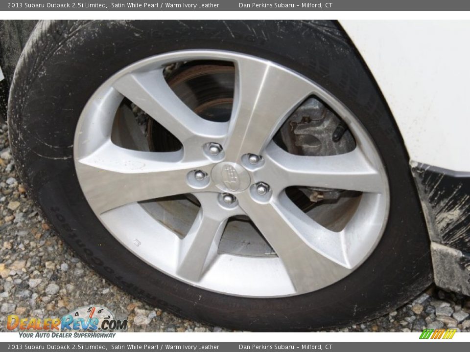 2013 Subaru Outback 2.5i Limited Satin White Pearl / Warm Ivory Leather Photo #25